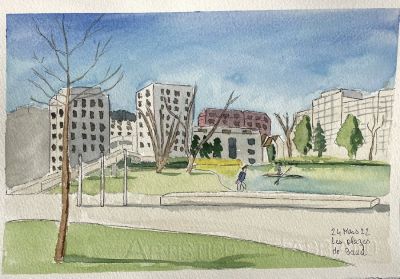 Plage de Baud à Rennes - mars 2022